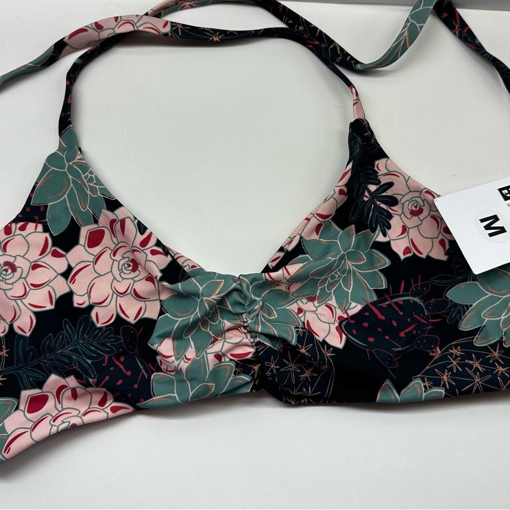Fused Hawaii Kohanaiki Bikini Top Succulove Pattern